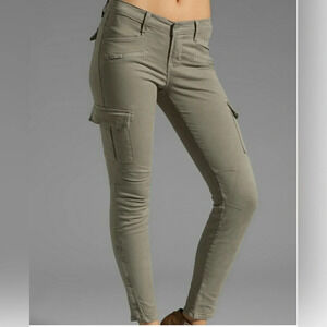 J Brand Grayson Military‎ Cargo Skinny Jeans Vintage Dim Grey Ankle Zip C18